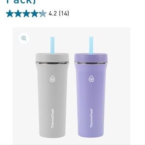 ThermoFlask Purple and Gray Insulated 32 oz Tumblers